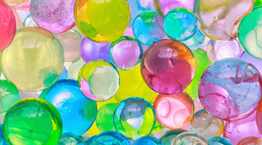 Closeup of Orbeez Water Beads