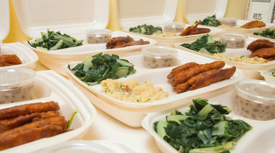Styrofoam containers