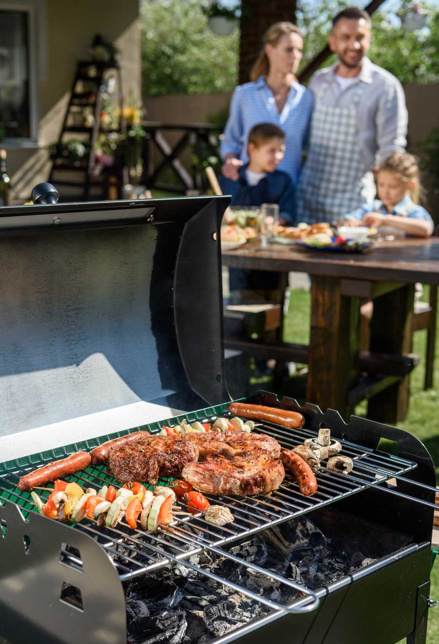 BBQ being used without aluminum foil
